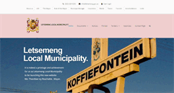 Desktop Screenshot of letsemeng.gov.za